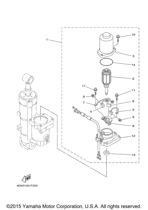 POWER TRIM TILT ASSY 2