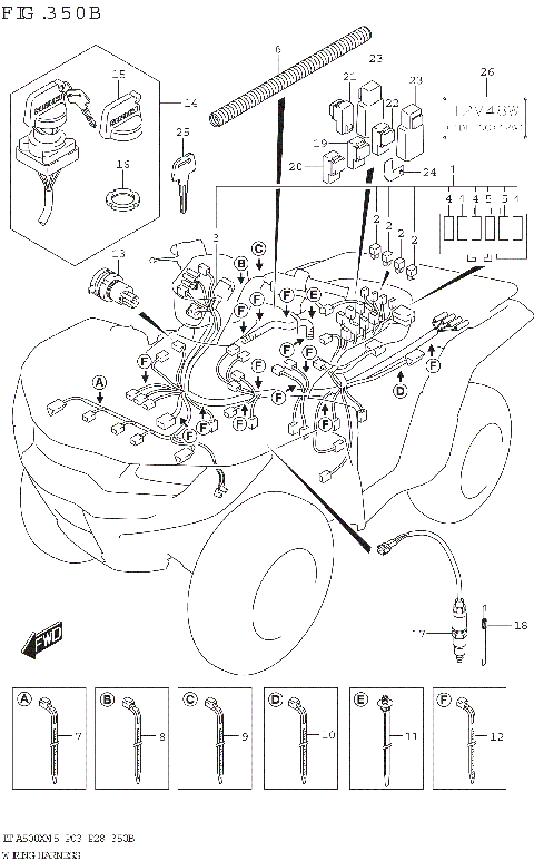 WIRING HARNESS ((LT-A500XP,LT-A500XPZ):P33)