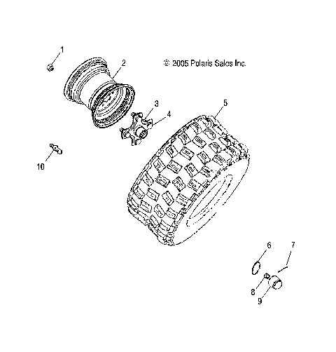WHEELS, REAR - A10PB20EB (4999202509920250B13)