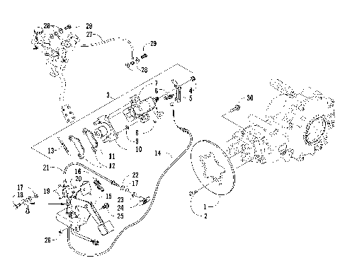 REAR AND PARKING BRAKE ASSEMBLY [87896]