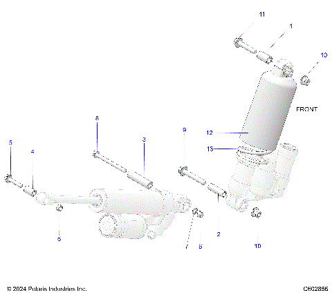 SUSPENSION, SHOCK MOUNTING, REAR SUSP. - S26TDZ8RS (C602856)