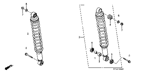 REAR SHOCK ABSORBER