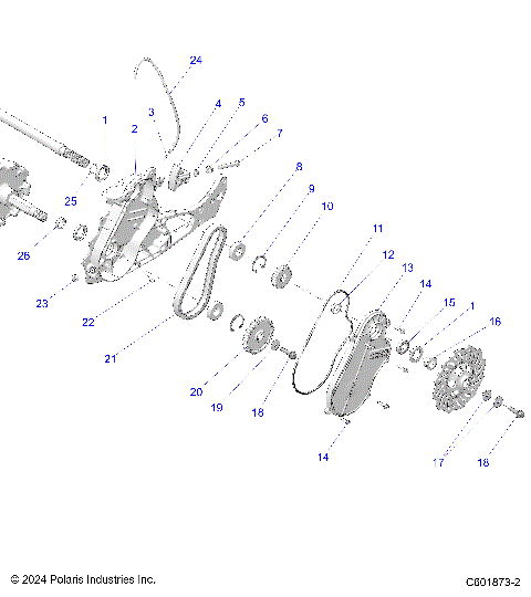 DRIVE TRAIN, CHAINCASE - S26TLF6RSL (C601873-2)