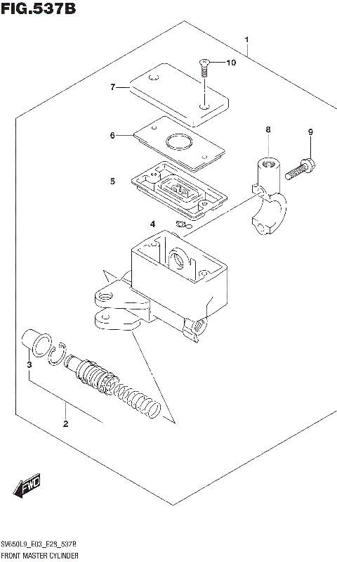 FRONT MASTER CYLINDER (SV650L9 E33)