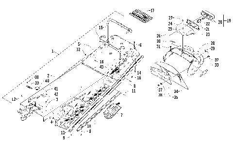 TUNNEL, REAR BUMPER, AND TAILLIGHT ASSEMBLY [88294]
