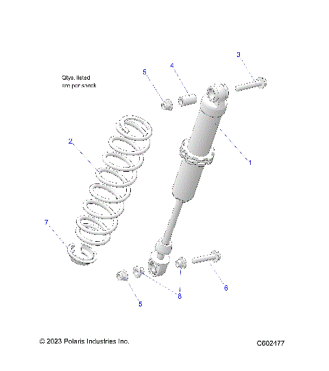 SUSPENSION, SHOCK, IFS - S24CEF5TSL (C602477)