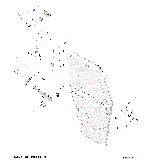 BODY, DOOR FRONT MOUNTING