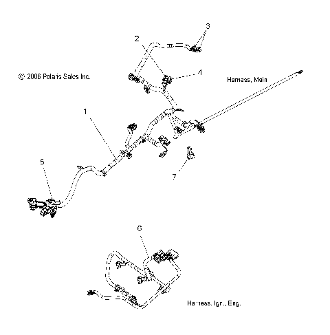 WIRE HARNESS - S07PL7JS/JE (49SNOWWIREHARNESSDRGNRMK)