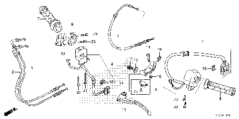 HANDLE LEVER@SWITCH@CABLE