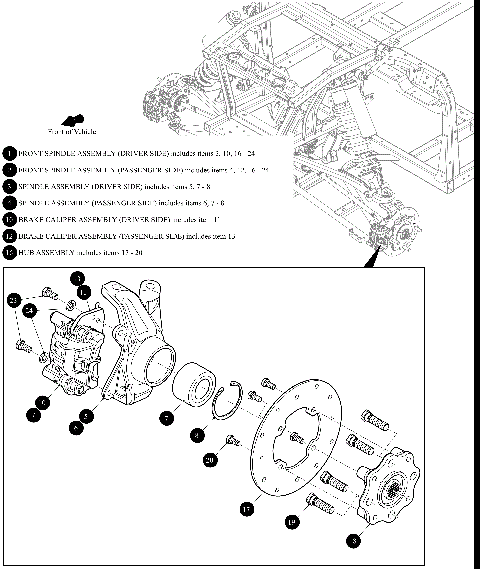 FRONT SPINDLE ASSEMBLY [302583]