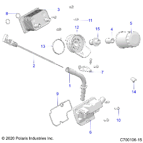 ENGINE, DIPSTICK AND OIL FILTER - G21GAB99CM/FM (C700106-15)