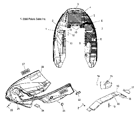 NOSEPAN/FOIL - S07NJ5BS/BE (49SNOWNOSEPANFOILTRAILRMK)