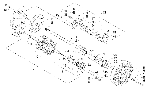 DRIVE TRAIN SHAFT AND BRAKE ASSEMBLIES [86236]