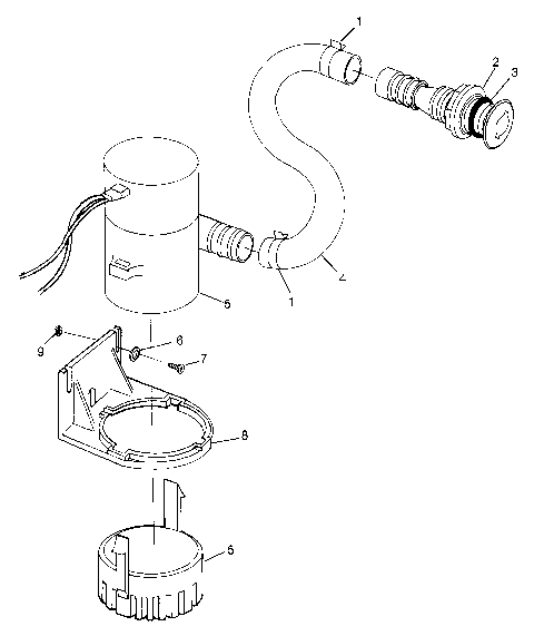 BILGE PUMP HURRICANE B974473 and Intl. HURRICANE I974473 (4941044104B011)