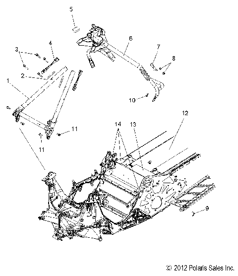 CHASSIS, CHASSIS ASM. and OVER STRUCTURE - S13CM8GSA/GSL/GEA (49SNOWCHASSISFRT213RMK155)