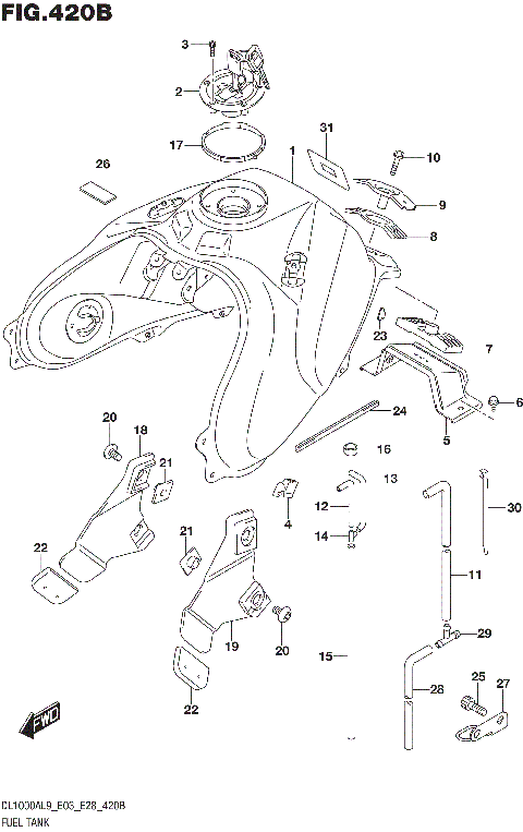 FUEL TANK (DL1000XAL9 E28)