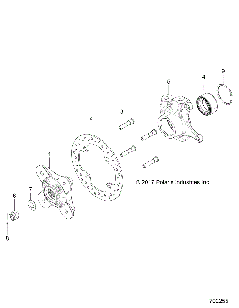 SUSPENSION, FRONT CARRIER- Z19VFE99AD/BD/AK/BK/AN/BN/LD/K99AD/BD/AK/BK/AN/BN/LK/LE/L99AC/BC/M99AL (702255)