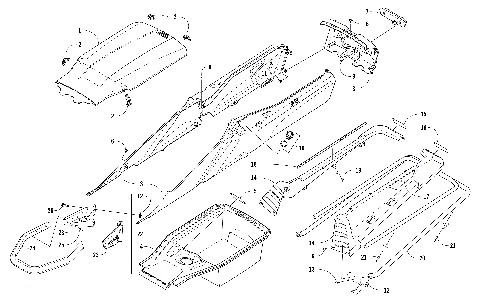 BUMPER, STORAGE, AND TAILLIGHT ASSEMBLY [106430]
