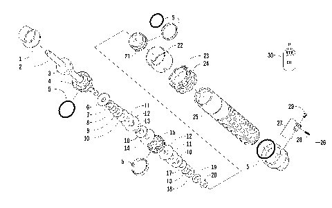 FRONT SUSPENSION SHOCK ABSORBER [99021]
