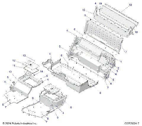 BODY, FLOOR, REAR CLOSEOFFS