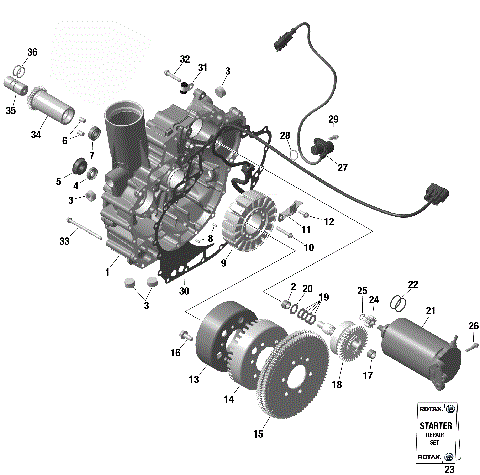 01- ROTAX - Magneto and Electric Starter