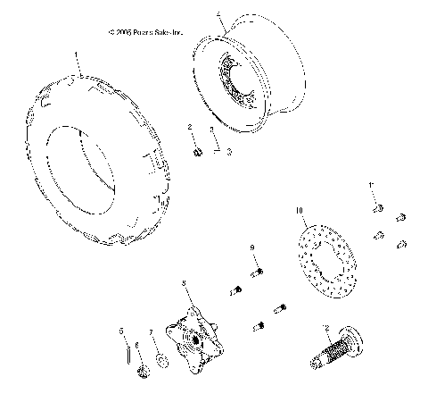 WHEEL, FRONT and HUB, FRONT - A07LB27FA/LH27FB (4999202079920207B11)