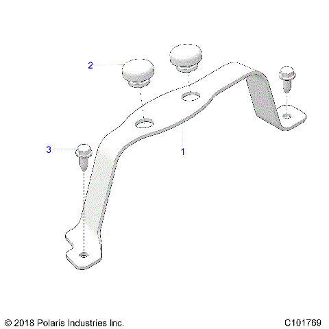 ENGINE, AIR INTAKE SYSTEM BRACKET - A19SWE57F1 (C101769)