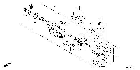 PARKING BRAKE CALIPER