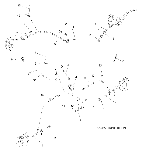 BRAKES, BRAKE LINES - A13ZN85AA/AQ/AZ (49ATVBRAKELINE11SPEPS550)