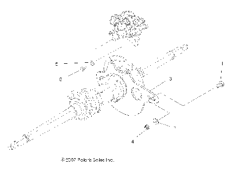 BRAKES, REAR CALIPER MOUNTING - A09BG50FA (49ATVCALIPERMTG08SCRAM)