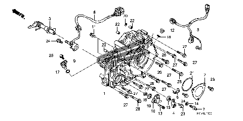 REAR CRANKCASE COVER
