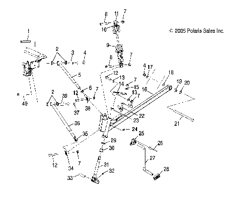 SUSPENSION, FRONT - S0NP5CS/CE (4997259725A12)