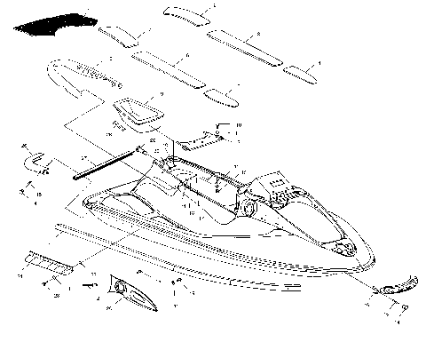 HULL and BODY - W014697D (4964806480A004)