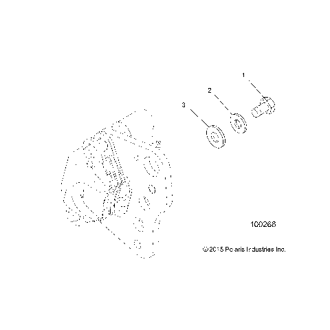 BRAKES, FRONT CALIPER MOUNTING - A20SEE57K1 (100266)