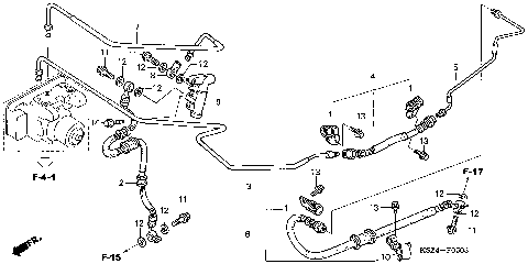REAR BRAKE PIPE (ABS)