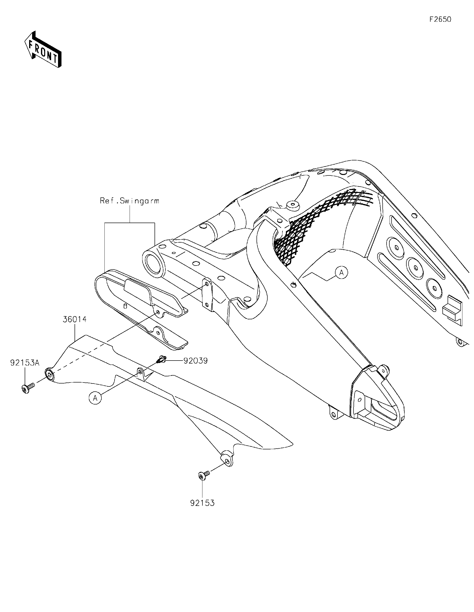 baoページ Kawasaki Motorcycle 2023 OEM Parts Diagram for Brake Piping