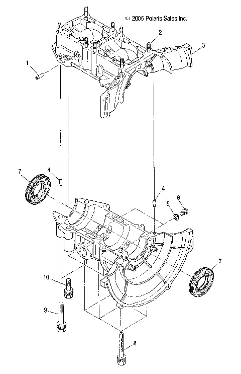 ENGINE, CRANKCASE - S07ND3AS (4997199719C03)
