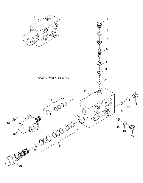 HYDRAULICS, MANIFOLD VALVE - R16B1PD1AA/2P (49BRUTUSVALVEMAN13)