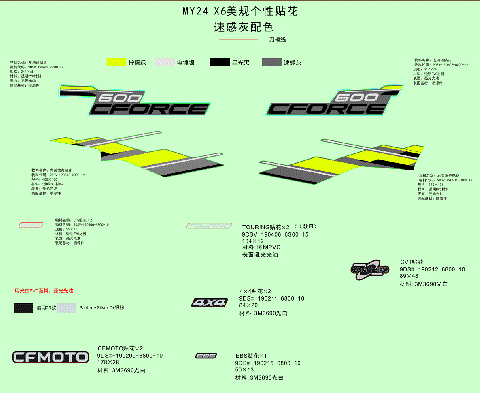 DECAL KITS(VELOCITY GREY)