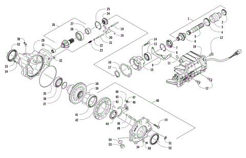FRONT DRIVE GEARCASE ASSEMBLY