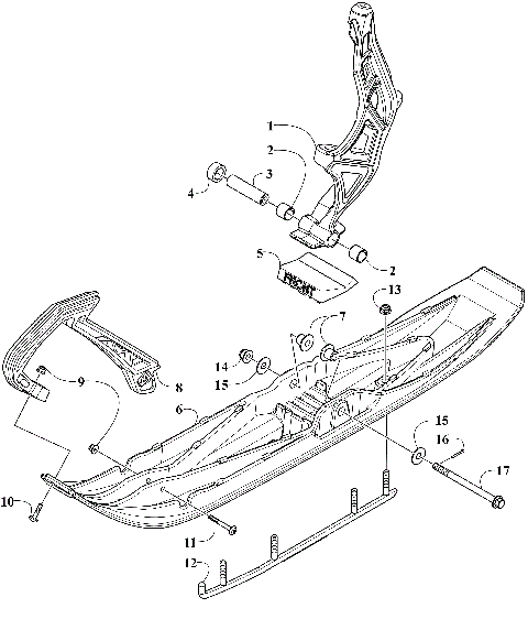 SKI AND SPINDLE ASSEMBLY [110997]