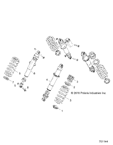 SUSPENSION, REAR SHOCK MOUNTING - Z17VBA87A2/E87AB/AK/AM/LK (701144)
