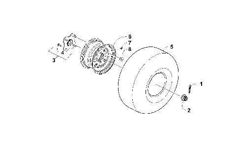 REAR WHEEL ASSEMBLY [90398]