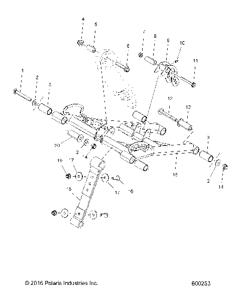 SUSPENSION, TORQUE ARM, FRONT - S17EEC6 ALL OPTIONS (600253)