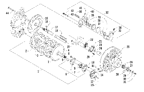 DRIVE TRAIN SHAFT AND BRAKE ASSEMBLIES [86137]