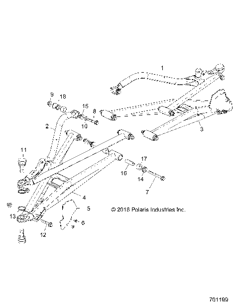 SUSPENSION, FRONT CONTROL ARMS - Z19VFE99AD/BD/AK/BK/AN/BN/LD/K99AD/BD/AK/BK/AN/BN/LK/LE/L99AC/BC/M99AL (701199)