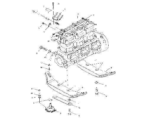 ENGINE MOUNTING - W025199D/W025199I (4971327132C01)