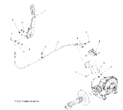 BRAKES, PARK BRAKE ASM. - R08RH68 ALL OPTIONS (49RGRBRAKEPARK08500EFI)