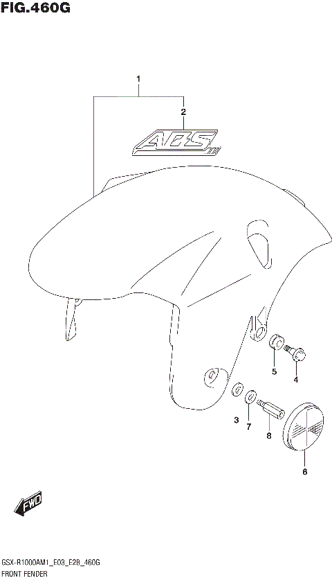 FRONT FENDER (GSX-R1000RZA)