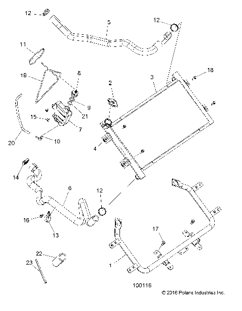ENGINE, COOLING SYSTEM, RADIATOR - A16SXN85A3 [100116]